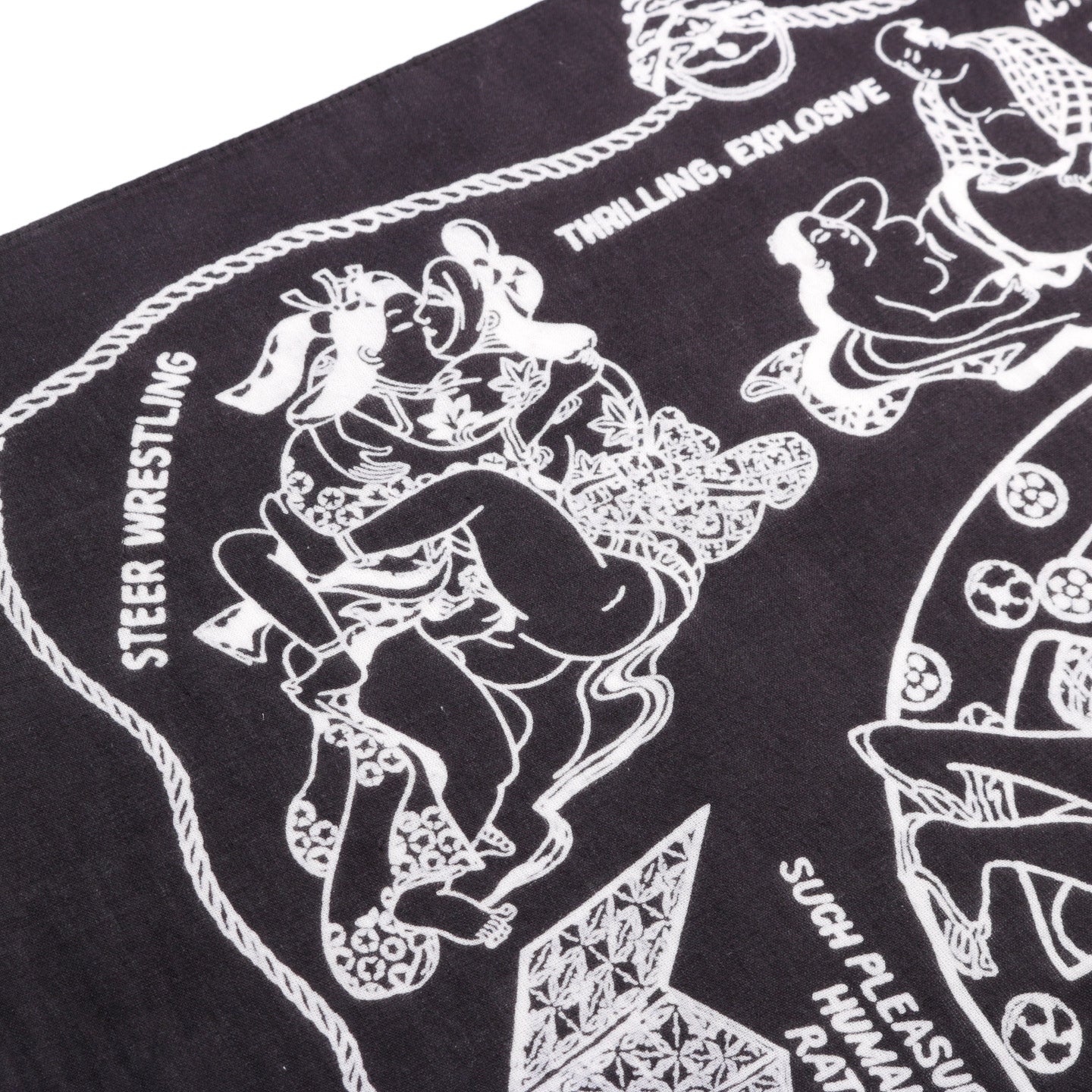 KAPITAL FASTCOLOR SELVEDGE BANDANA YOBAI BLACK