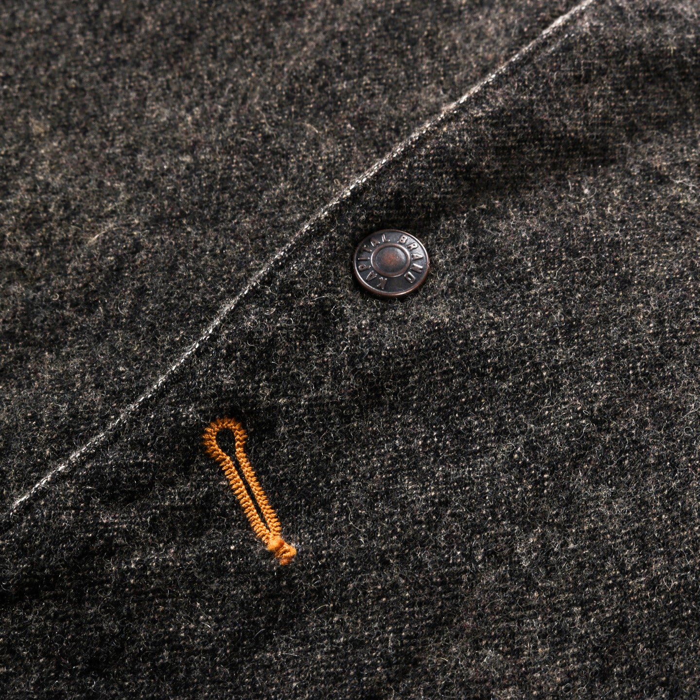 KAPITAL TWILL AGING-WOOL CACTUS COVERALL CHARCOAL