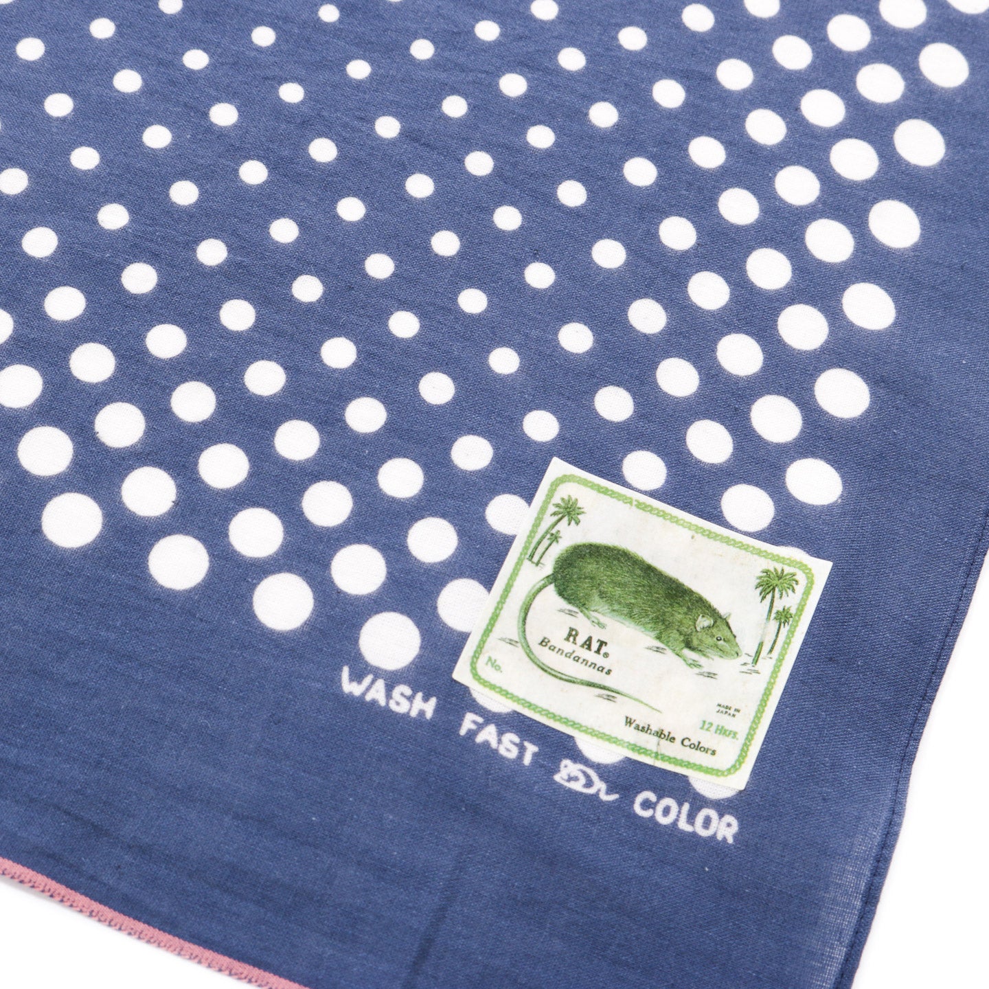 KAPITAL FASTCOLOR SELVEDGE BANDANA COCO SWALLOWTAIL NAVY