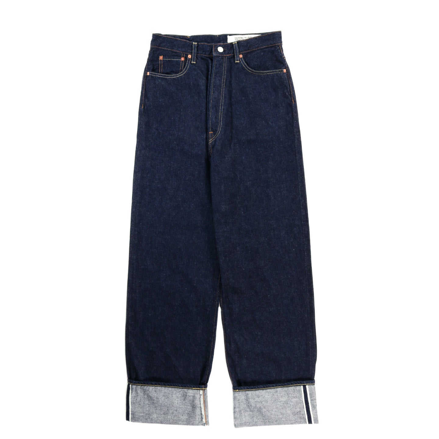 KAPITAL 12OZ DENIM 5P NEW MOMONROE ONE WASH