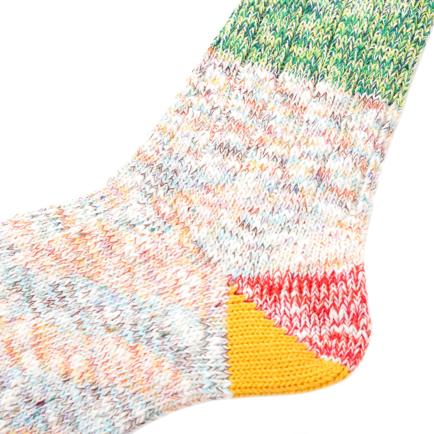 KAPITAL 60 YARNS 2 TONES HEEL SOCKS RED