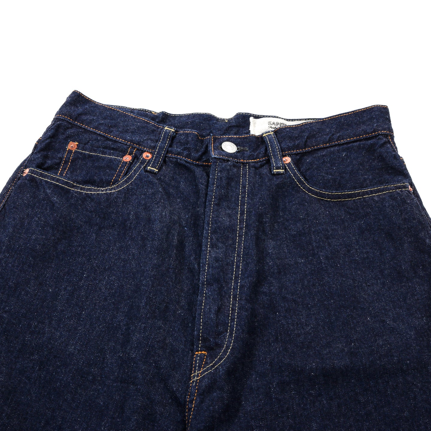 KAPITAL 12OZ DENIM 5P NEW MOMONROE ONE WASH