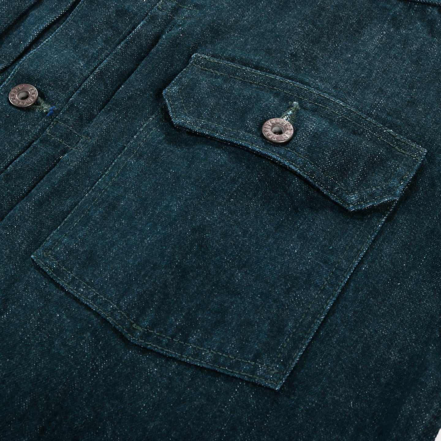 KAPITAL NO.4 PLANT DYE DENIM 1ST JACKET