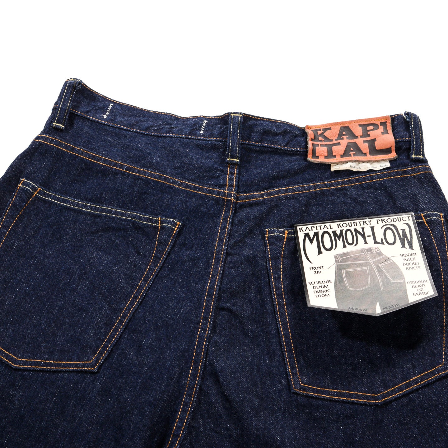 KAPITAL 12OZ DENIM 5P NEW MOMONROE ONE WASH