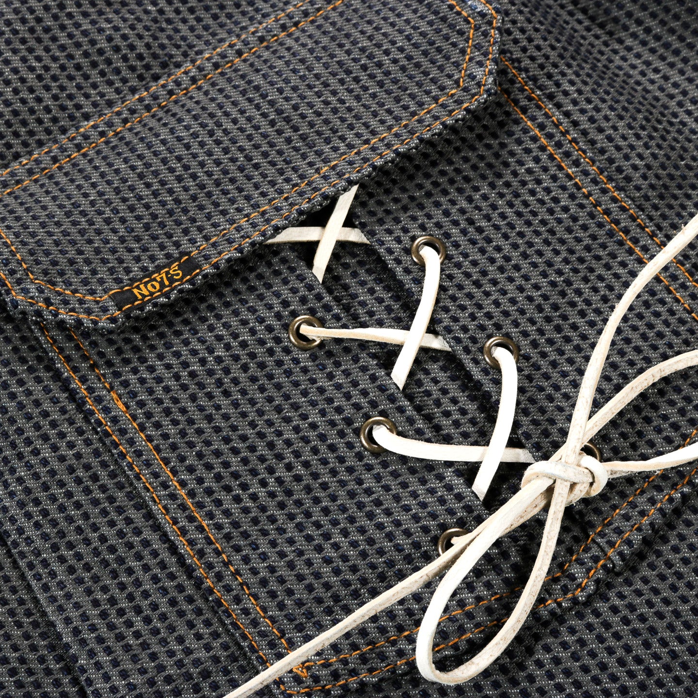 KAPITAL KOUNTRY CENTURY DENIM LACE-UP 2ND JACKET NO.7-S