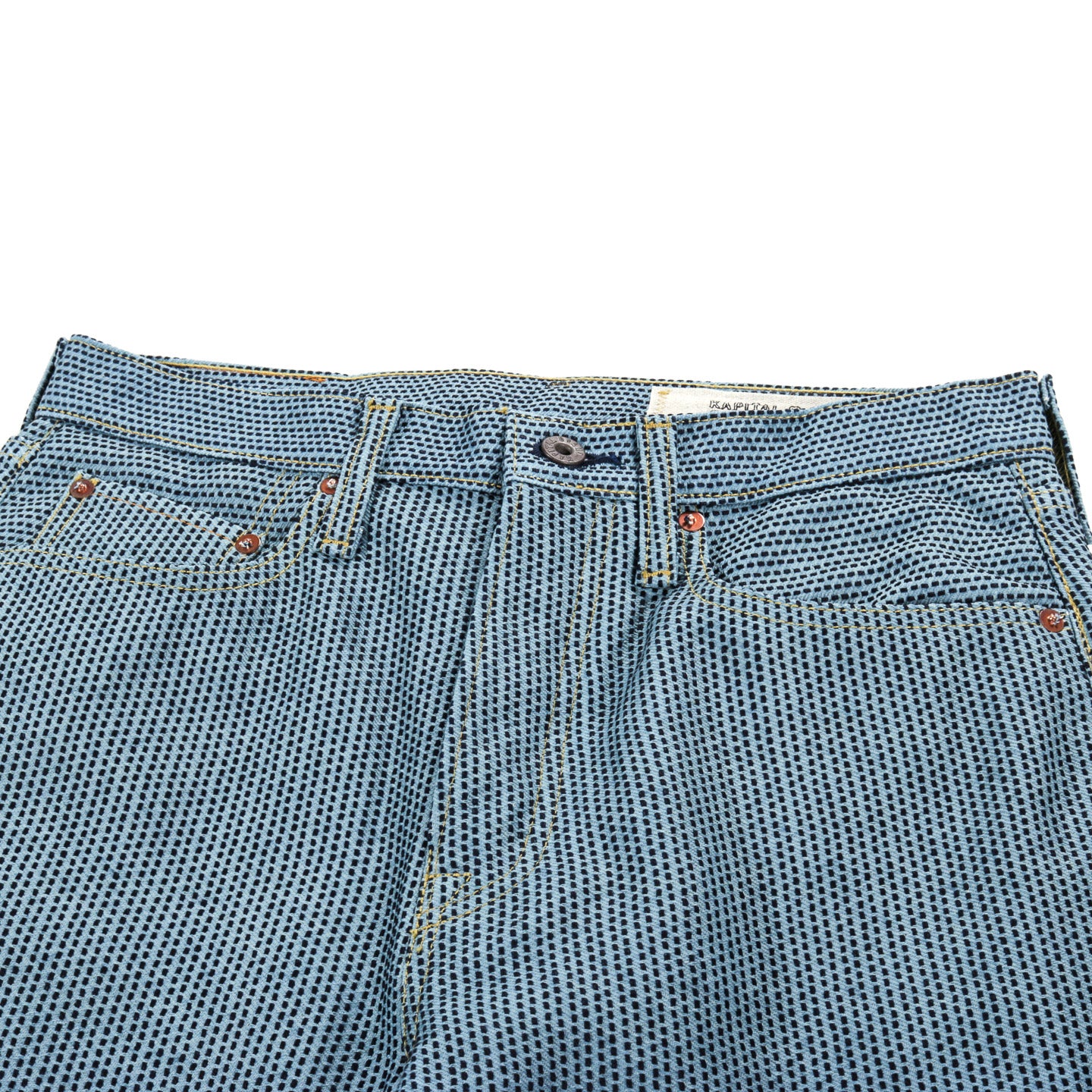 KAPITAL CENTURY DENIM NO.3-S+A 5P MONKEY CISCO