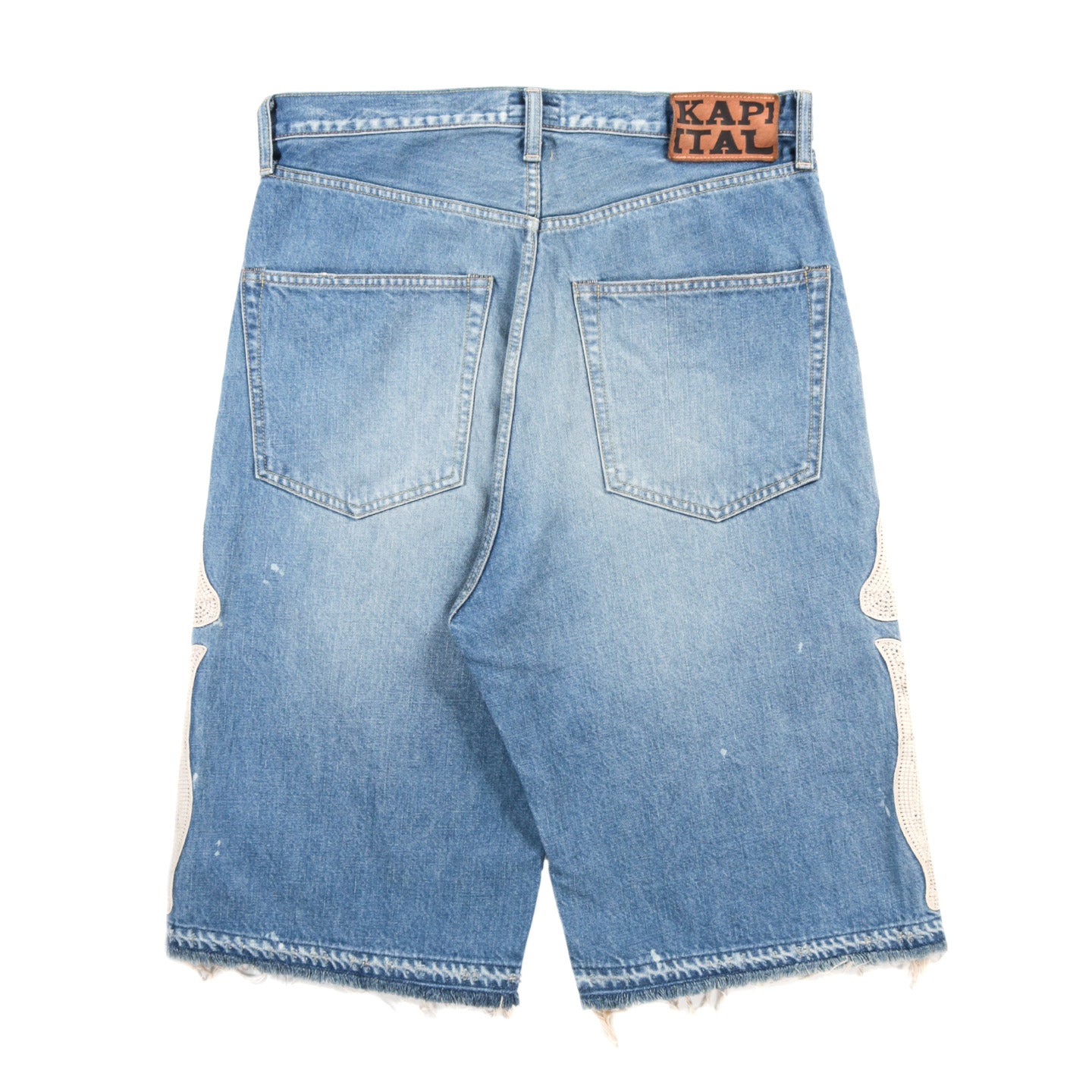 KAPITAL 14OZ DENIM 5P SHORTS BONE PRO