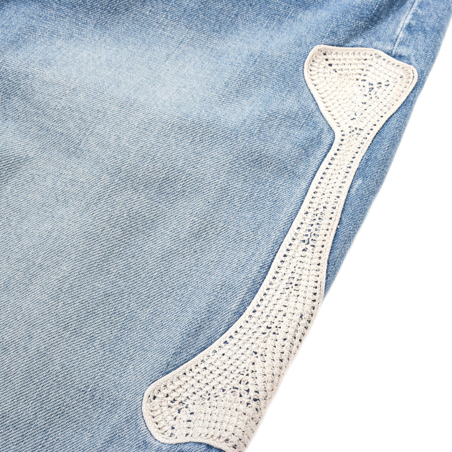 KAPITAL 14OZ DENIM 5P SHORTS BONE PRO
