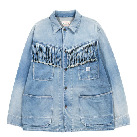 KAPITAL 11.5OZ DENIM FRINGE COVERALL PRO