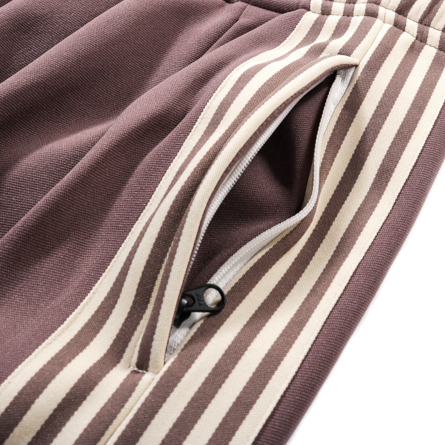 KAPITAL STUNT MAN & WOMAN SUPER BAGGY TRACK PANTS LIGHT BROWN