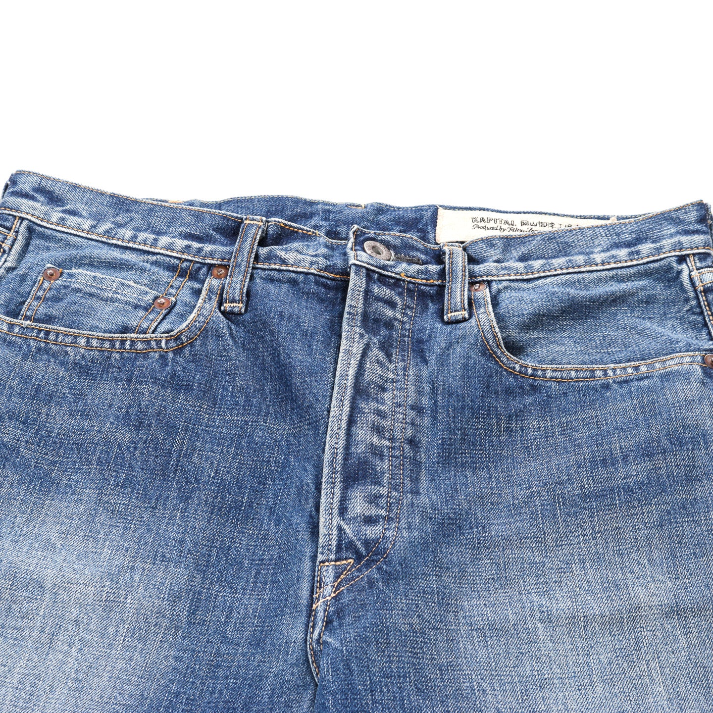 KAPITAL 13.5OZ ZIMBABWE DENIM 5P MONKEY TH PRO