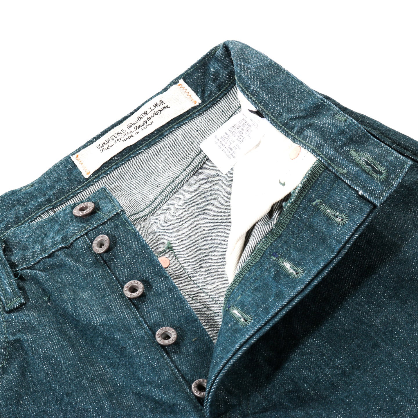 KAPITAL NO.4 PLANT DYE DENIM 5P MONKEY TH