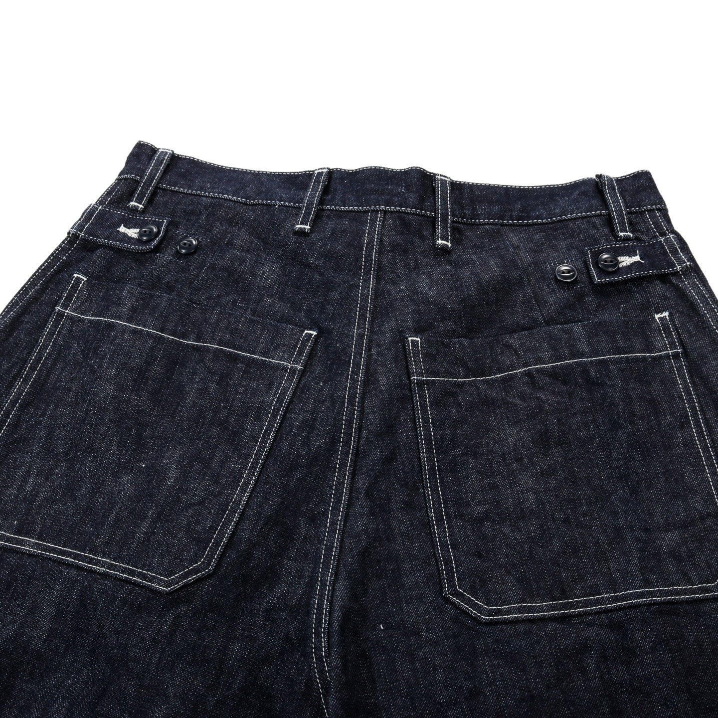 KAPITAL 14OZ DENIM FATIGUE BAGGY PANTS INDIGO