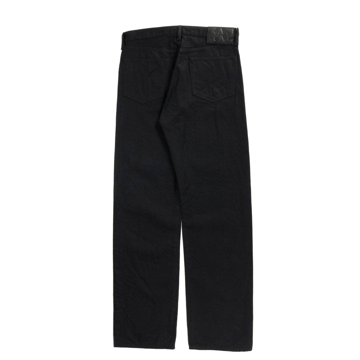 KAPITAL 14OZ DENIM 5P MONKEY TH (ZIP) BLACK