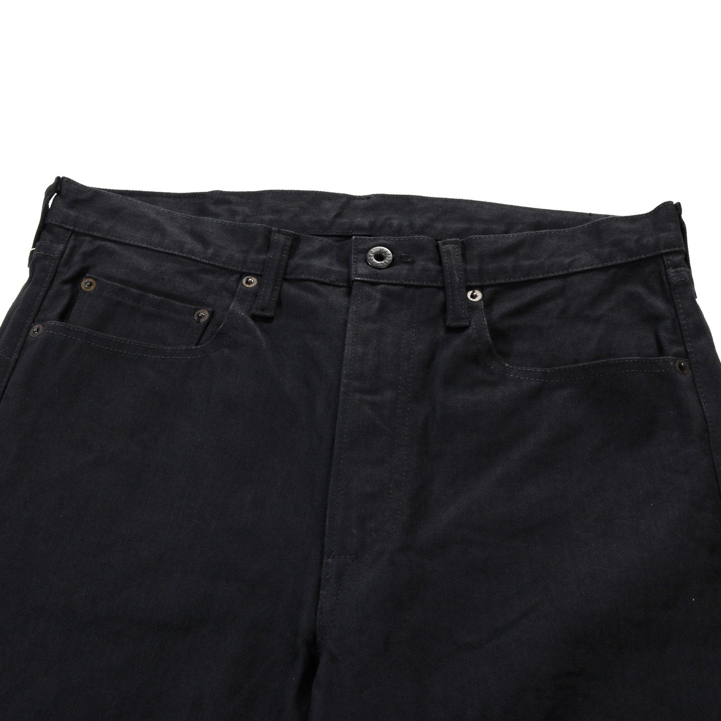 KAPITAL 14OZ DENIM 5P MONKEY TH (ZIP) BLACK