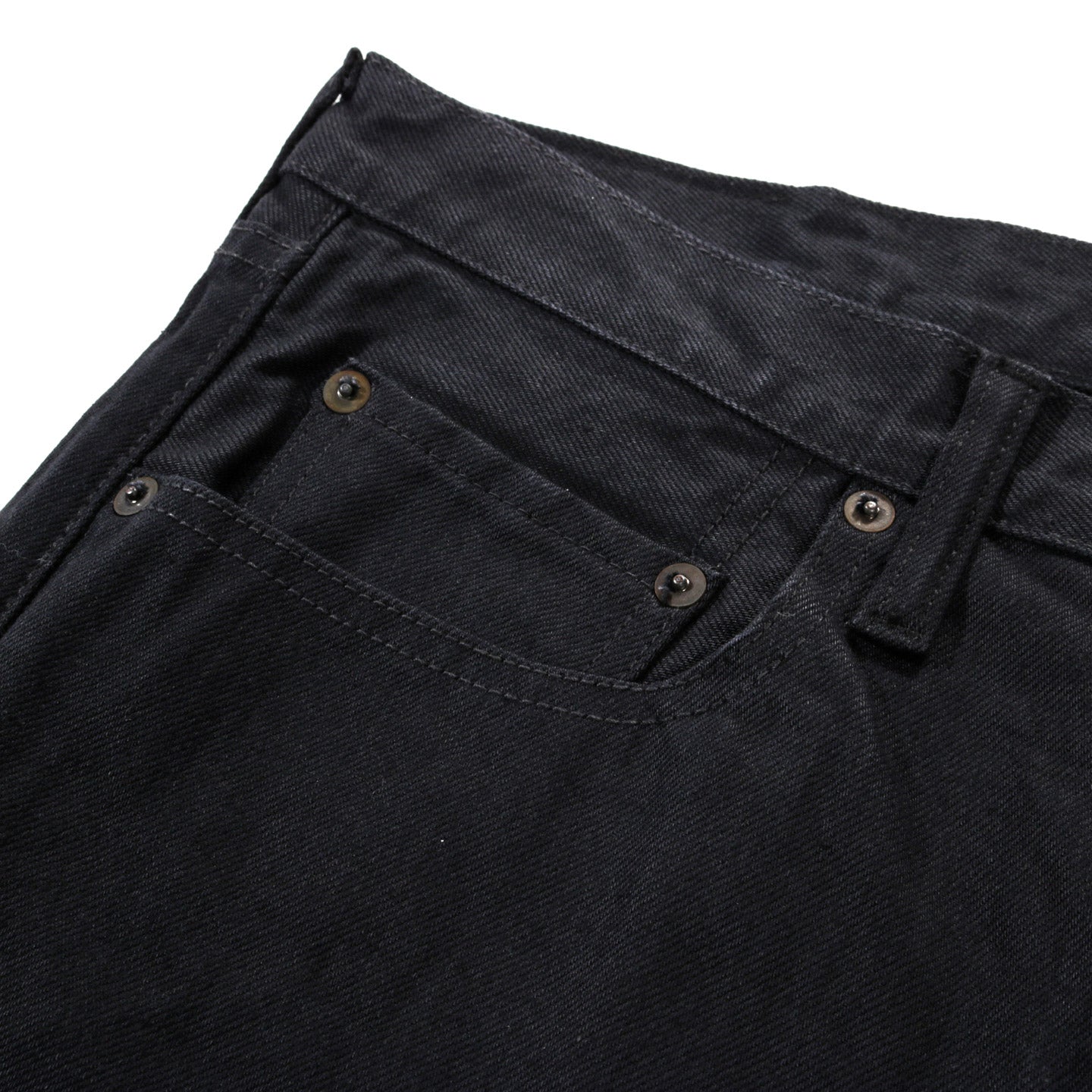 KAPITAL 14OZ DENIM 5P MONKEY TH (ZIP) BLACK