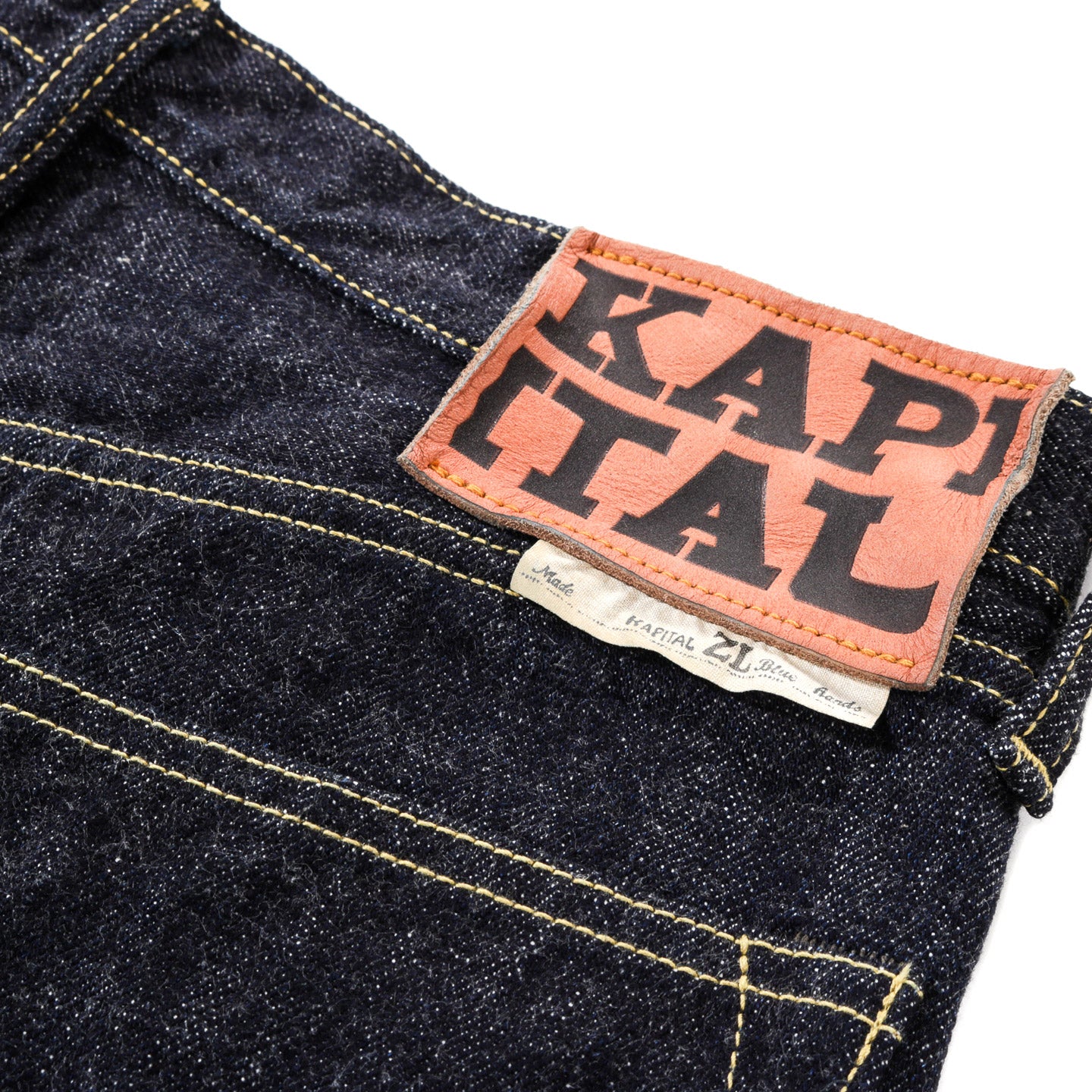 KAPITAL 13.5OZ ZIMBABWE DENIM 5P MONKEY CISCO ONE WASH