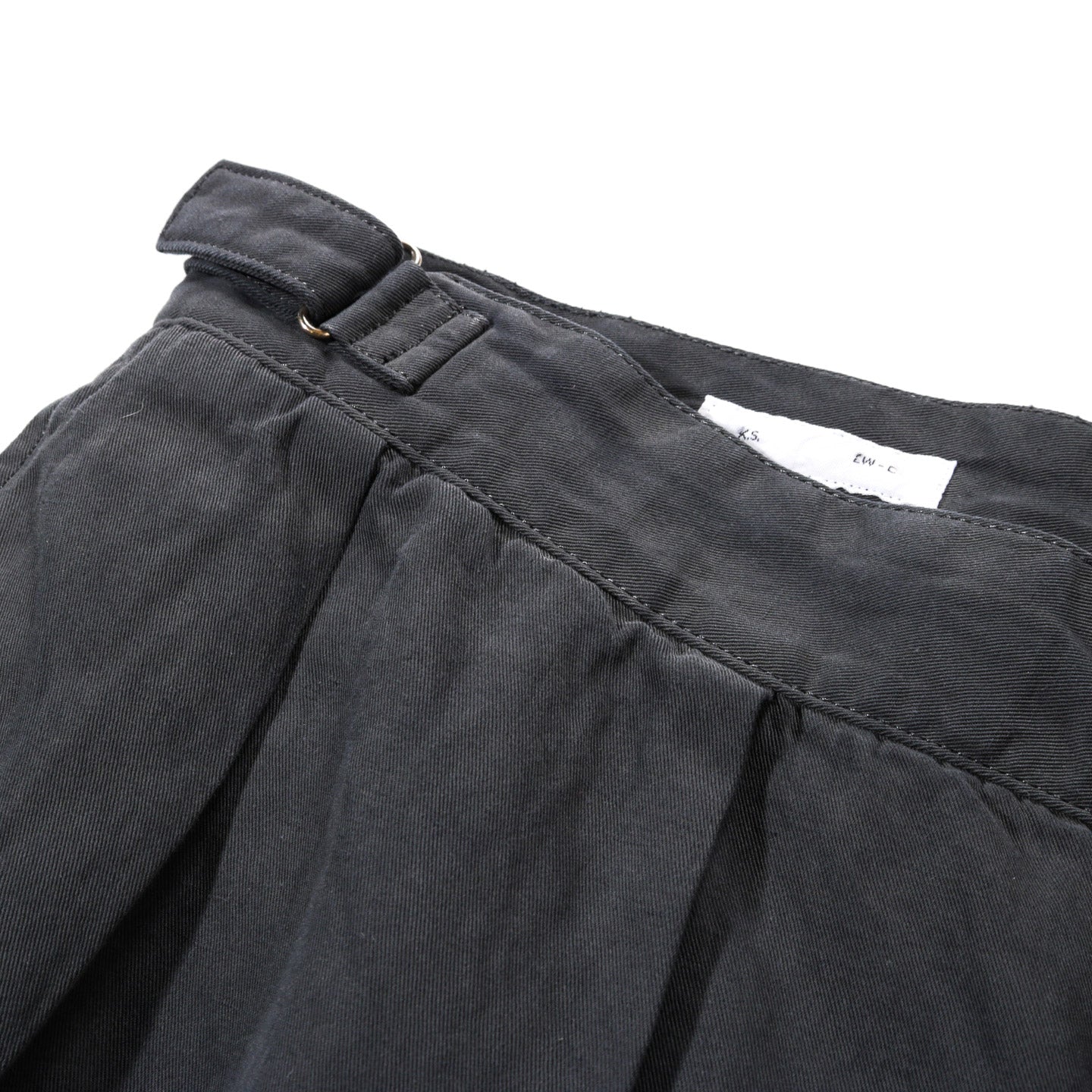 LADY WHITE CO. KAPTAIN SUNSHINE COTTON LINEN SHORT CHARCOAL