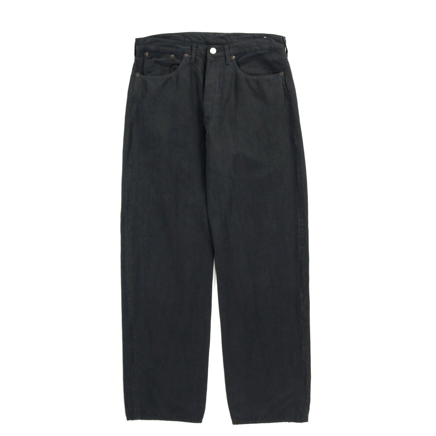 LADY WHITE CO. KAPTAIN SUNSHINE COTTON LINEN PANT CHARCOAL