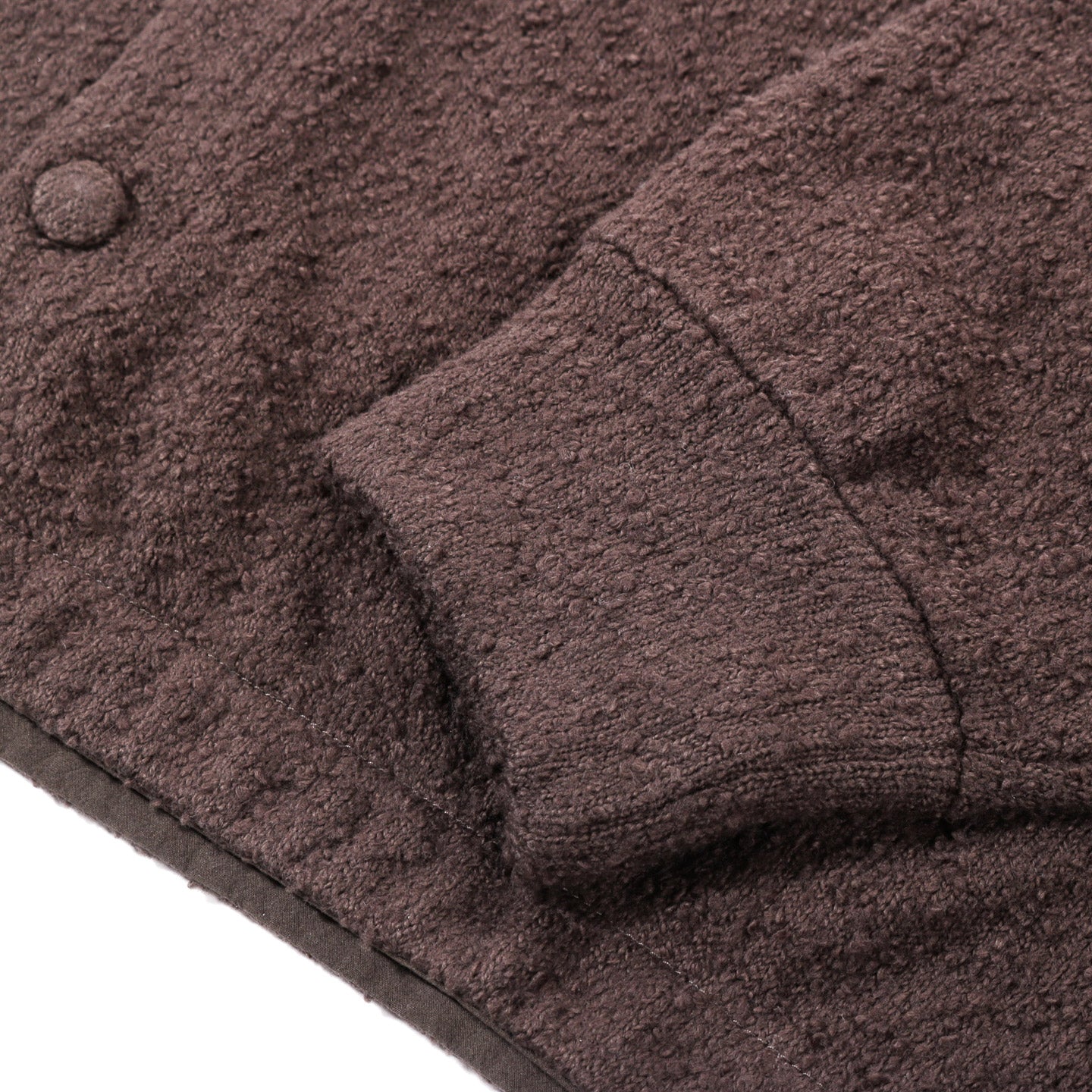 LADY WHITE CO. TEDDY CARDIGAN BLACK MUSHROOM