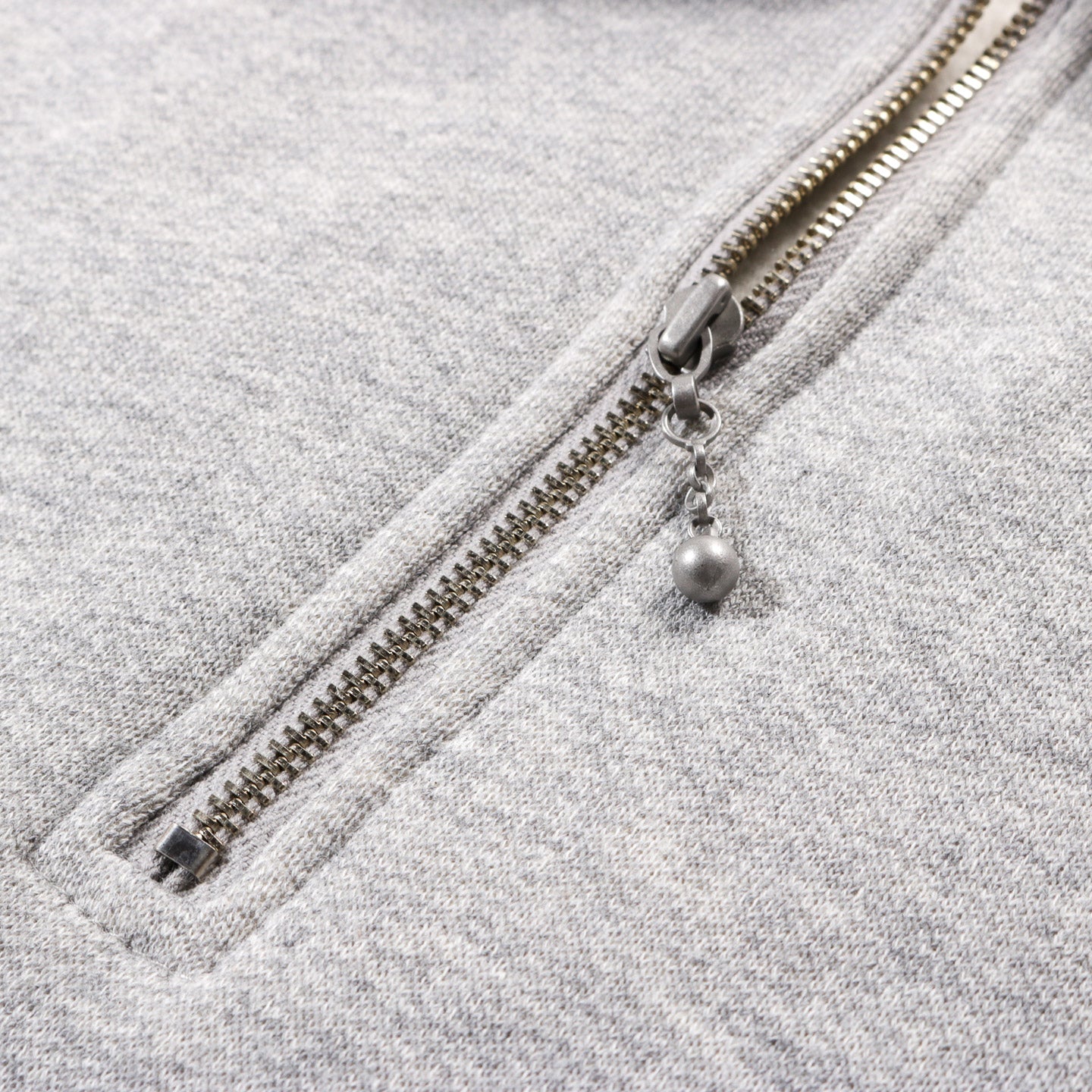 LADY WHITE CO. QUARTER ZIP SWEATSHIRT HEATHER GREY