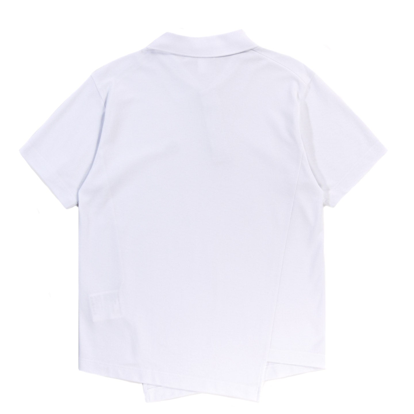 COMME DES GARCONS SHIRT T015 LACOSTE TWISTED POLO WHITE