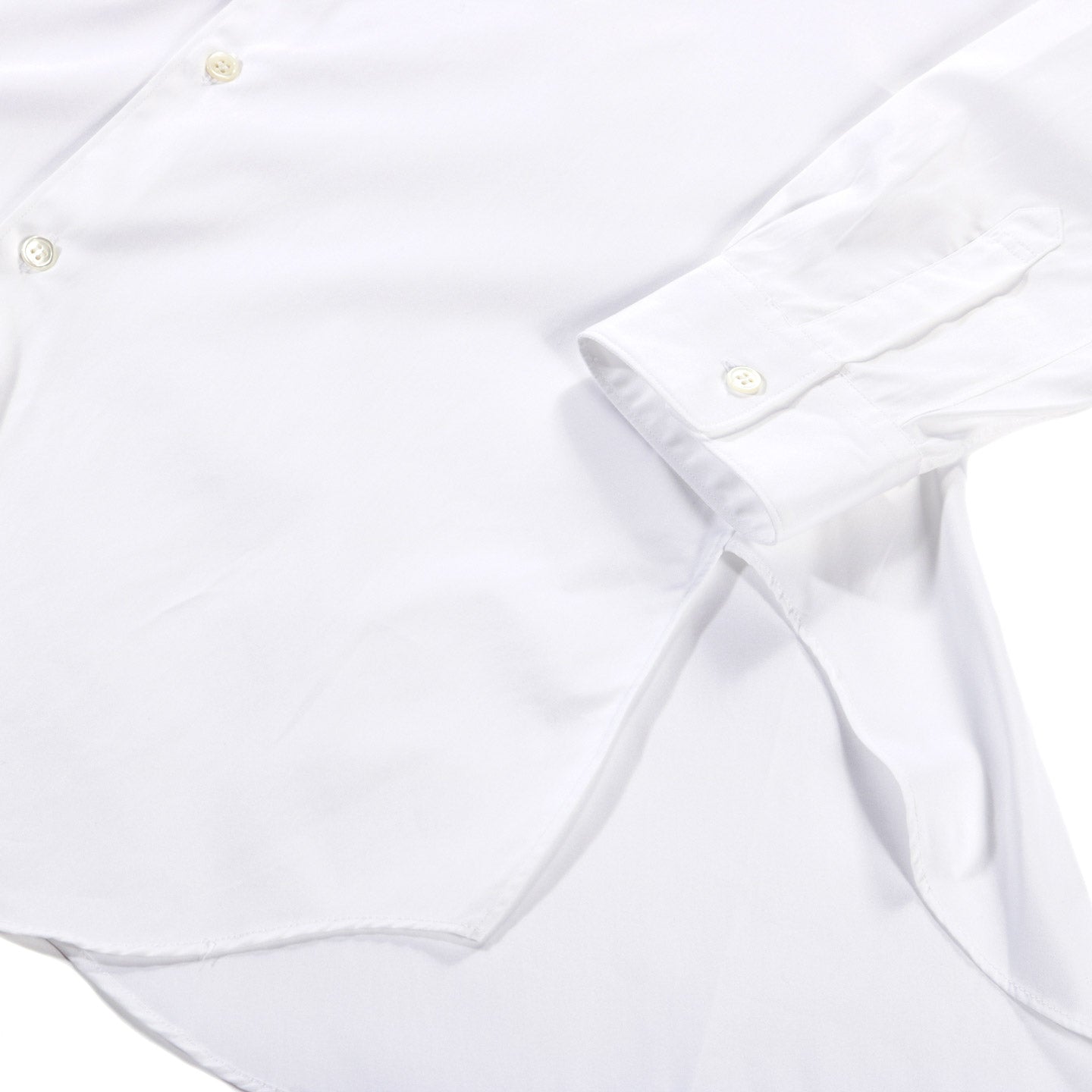 COMME DES GARCONS SHIRT B002 LACOSTE TWISTED SHIRT WHITE