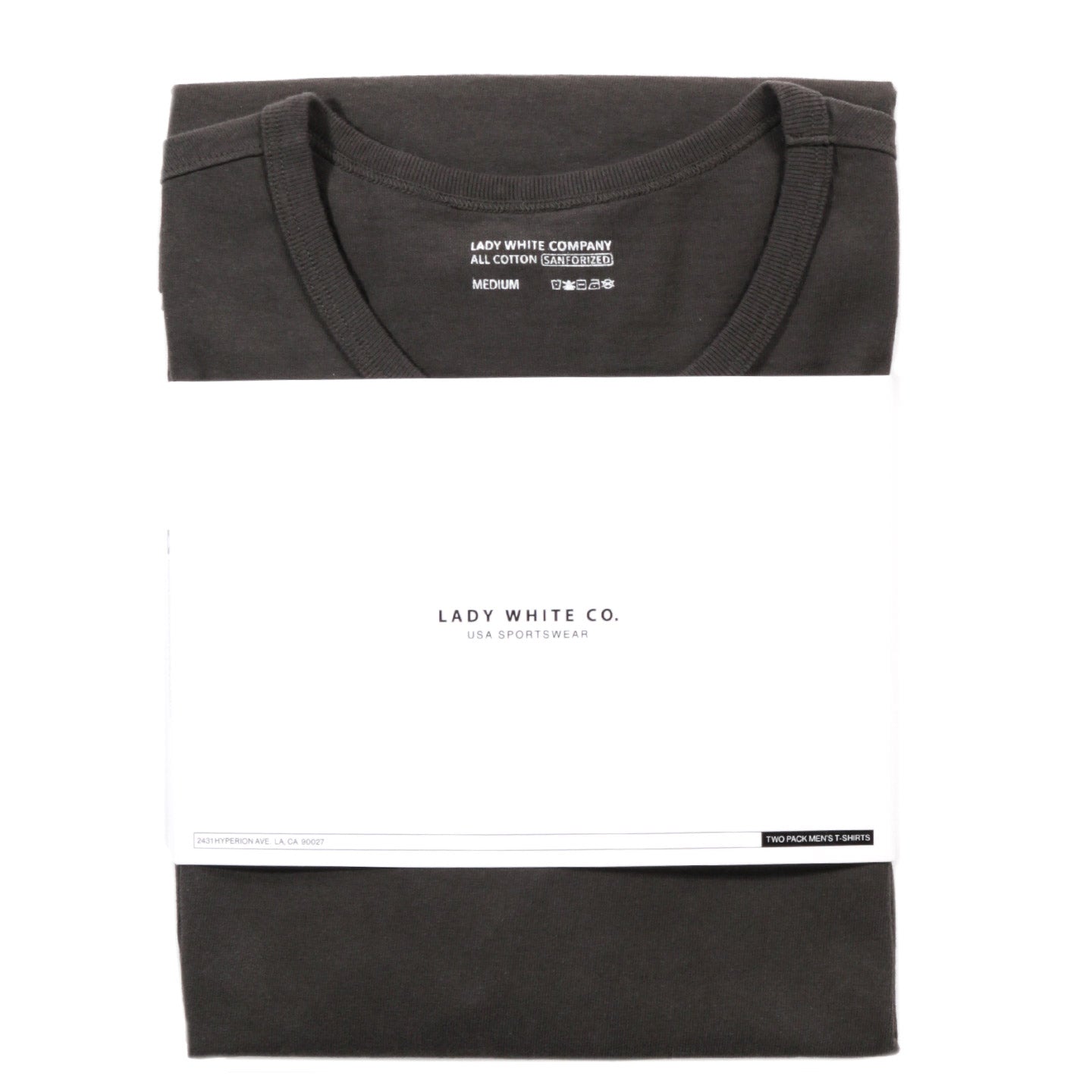 LADY WHITE CO. T-SHIRT 2-PACK FLINT