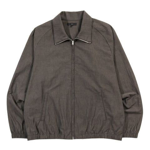 LADY WHITE CO. TUMBLED POPLIN FULL ZIP BROWN PEARL