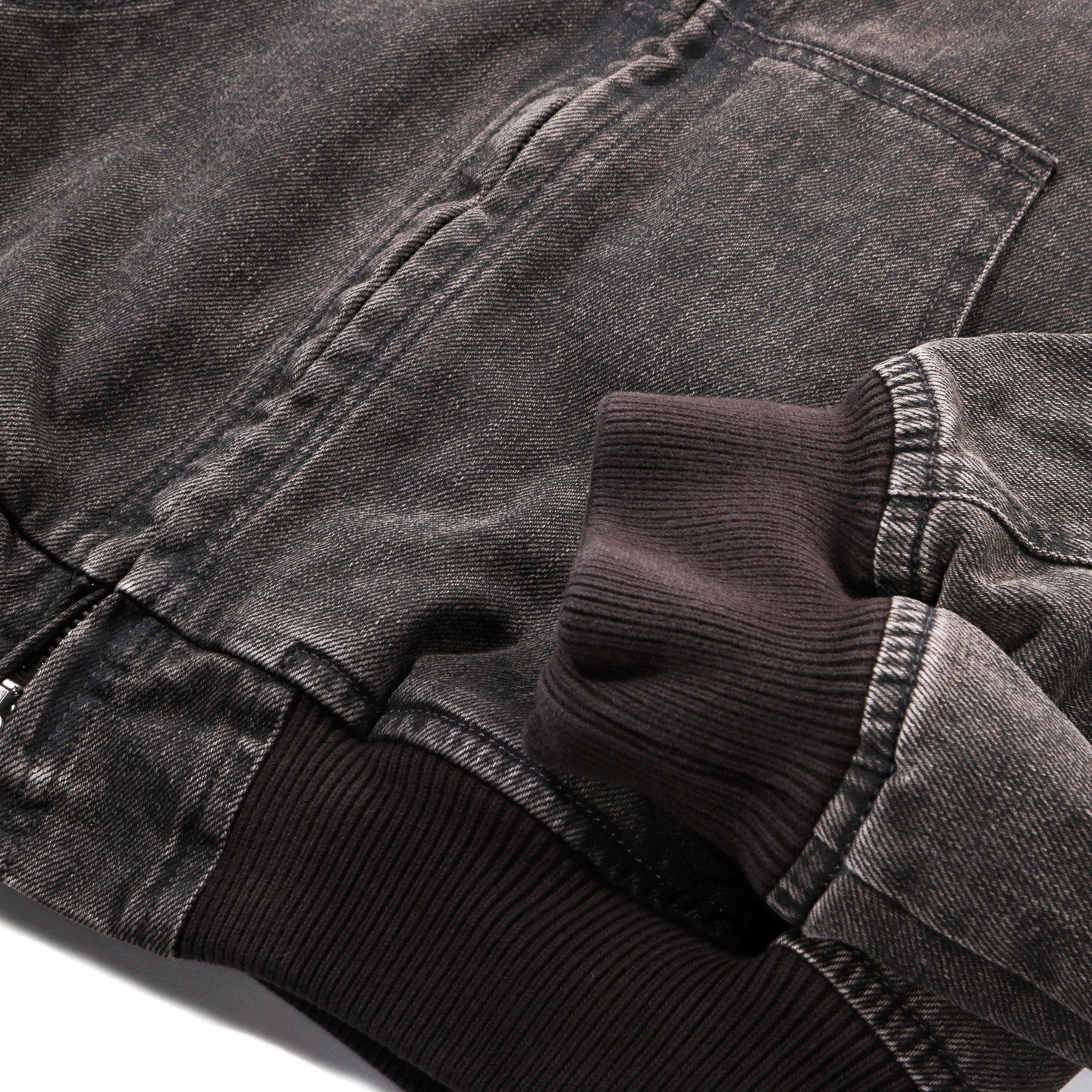 OUR LEGACY BANK JACKET BLACK COATED WASH