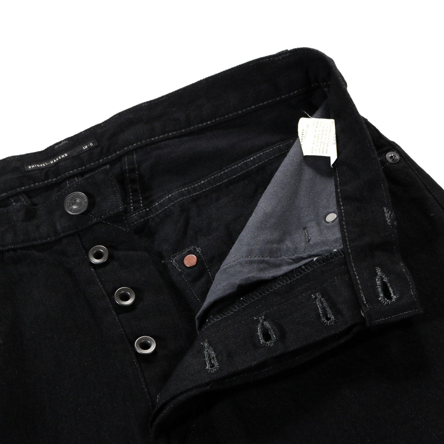 LADY WHITE CO. PHIGVEL MAKERS CLASSIC JEANS (REGULAR) BLACK (ONE WASH)