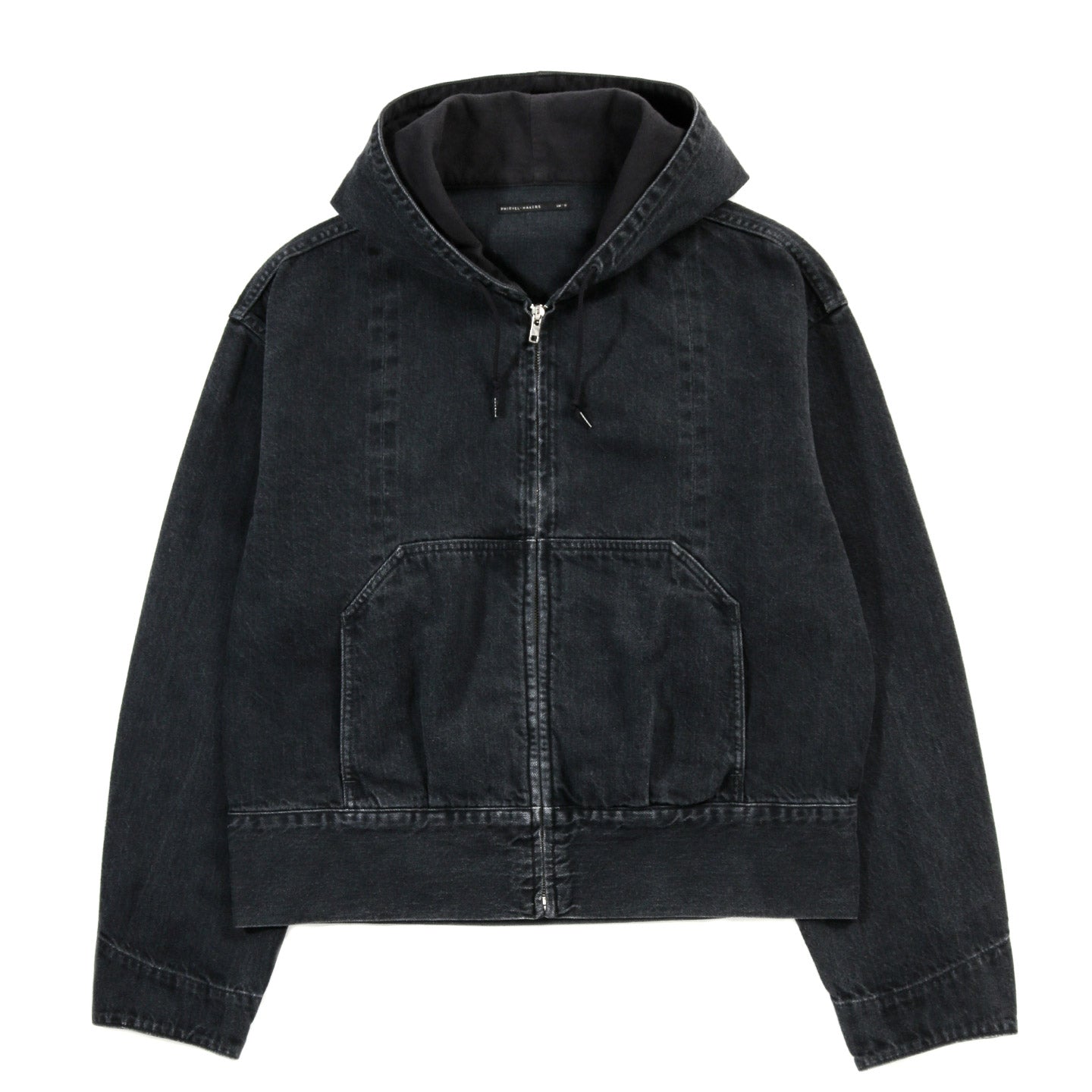 LADY WHITE CO. PHIGVEL MAKERS HOODED DENIM BLOUSON FADED BLACK (HAND WASH)
