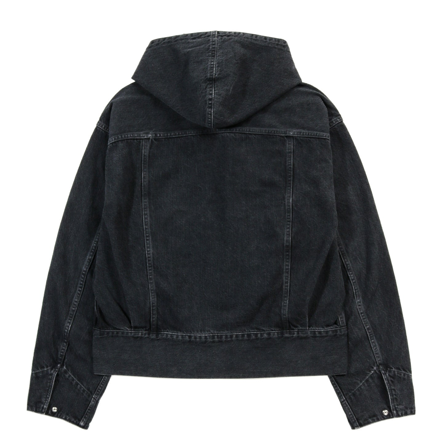 LADY WHITE CO. PHIGVEL MAKERS HOODED DENIM BLOUSON FADED BLACK (HAND WASH)