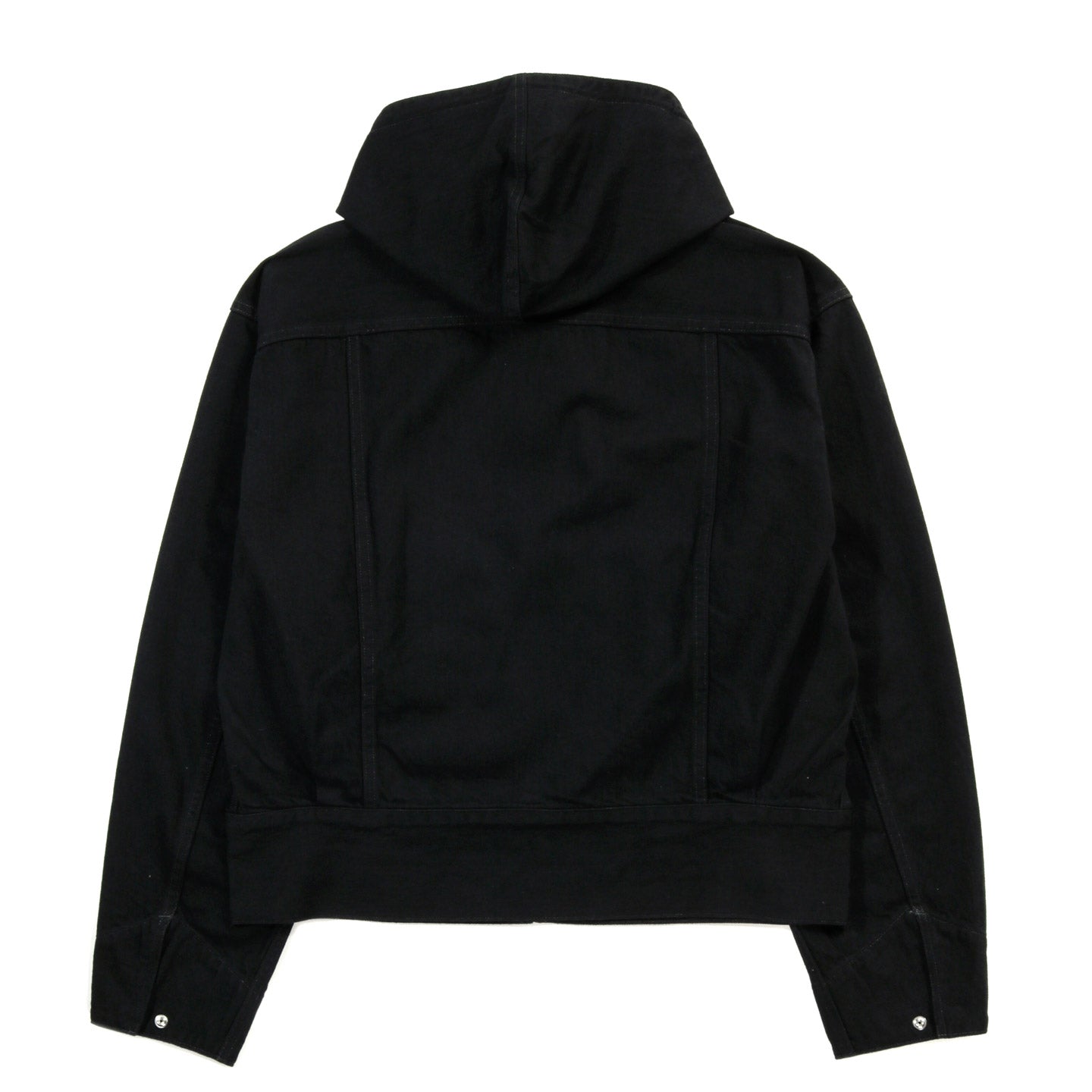 LADY WHITE CO. PHIGVEL MAKERS HOODED DENIM BLOUSON BLACK (ONE WASH)