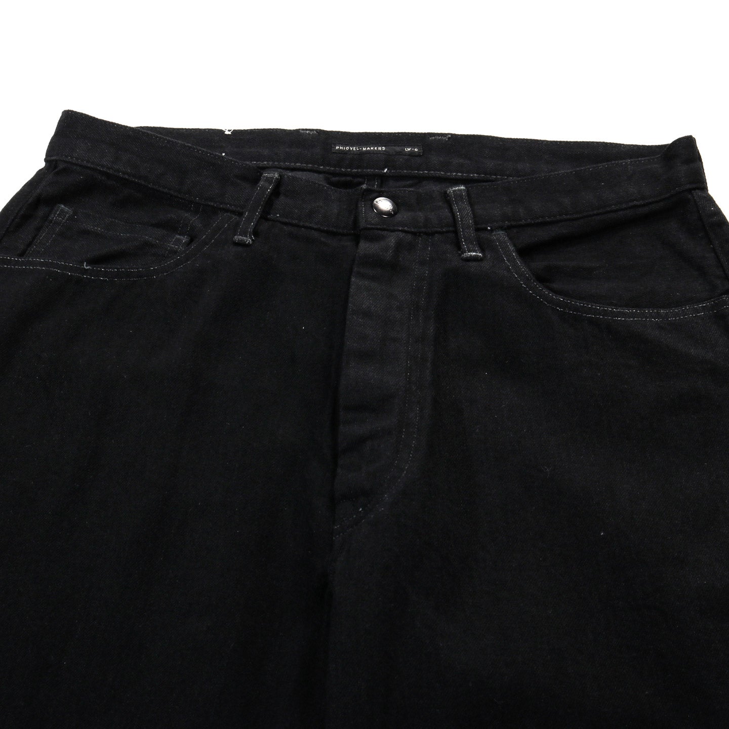 LADY WHITE CO. PHIGVEL MAKERS CLASSIC JEANS (WIDE) BLACK (ONE WASH)