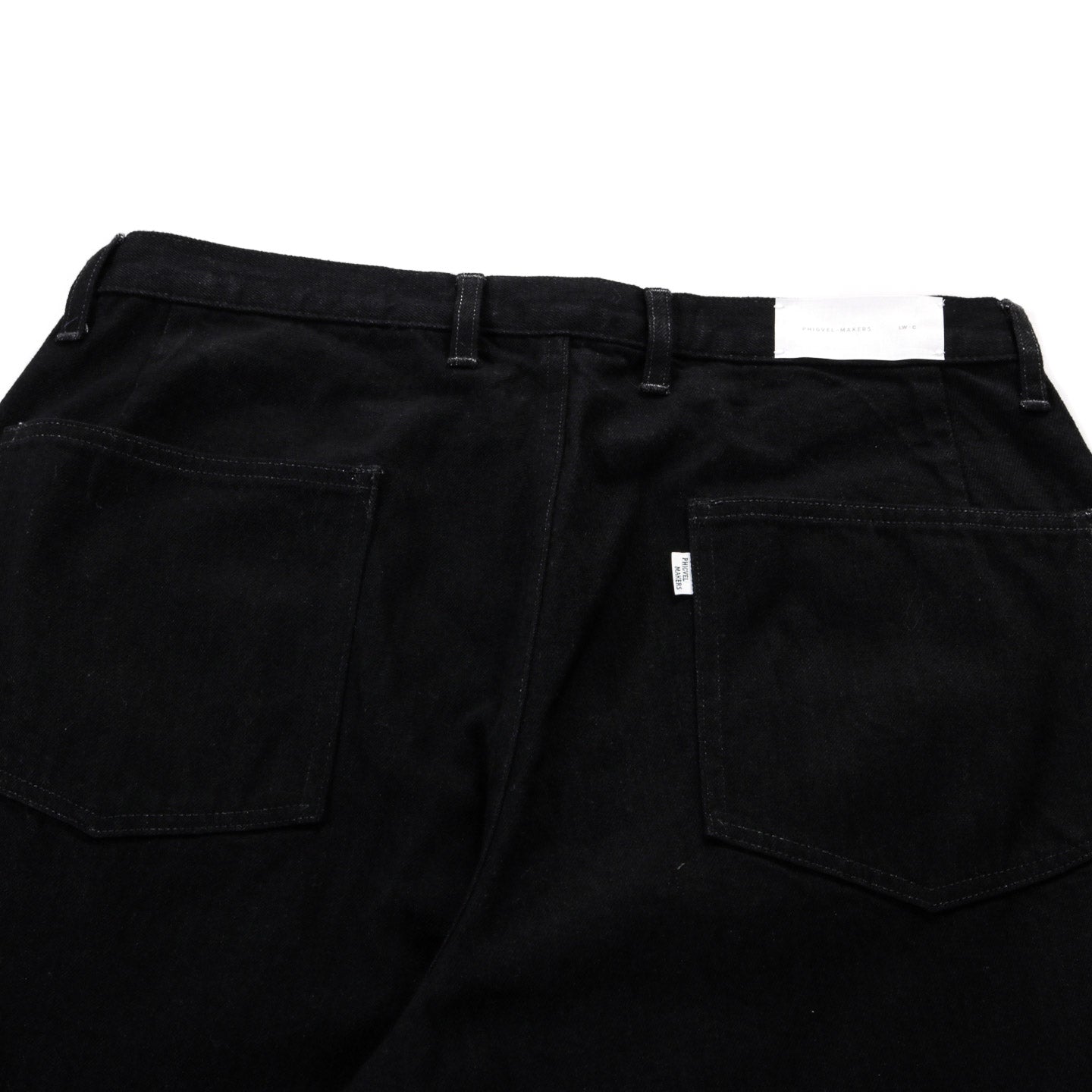 LADY WHITE CO. PHIGVEL MAKERS CLASSIC JEANS (WIDE) BLACK (ONE WASH)
