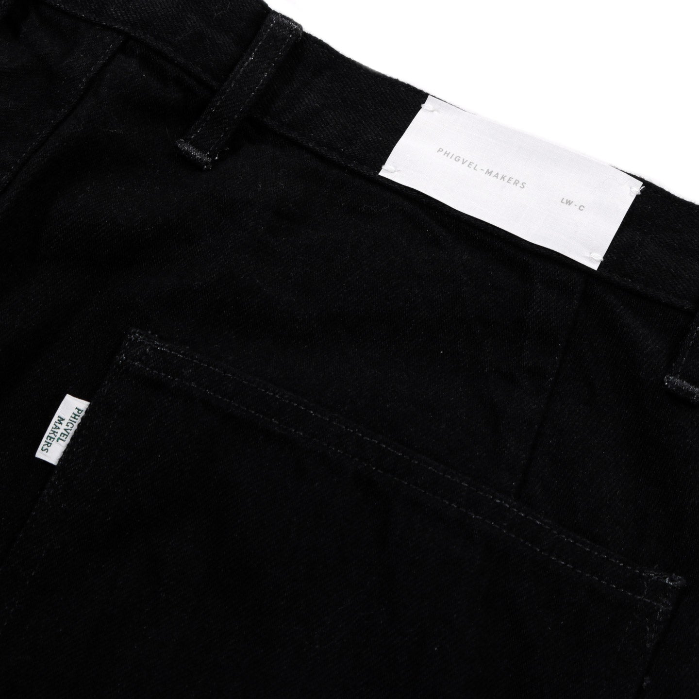 LADY WHITE CO. PHIGVEL MAKERS CLASSIC JEANS (WIDE) BLACK (ONE WASH)