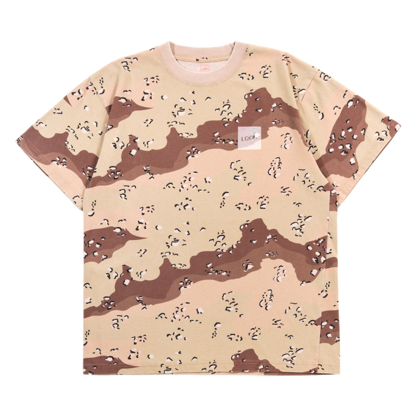 LQQK STUDIO LOGO TEE CHIP CAMO