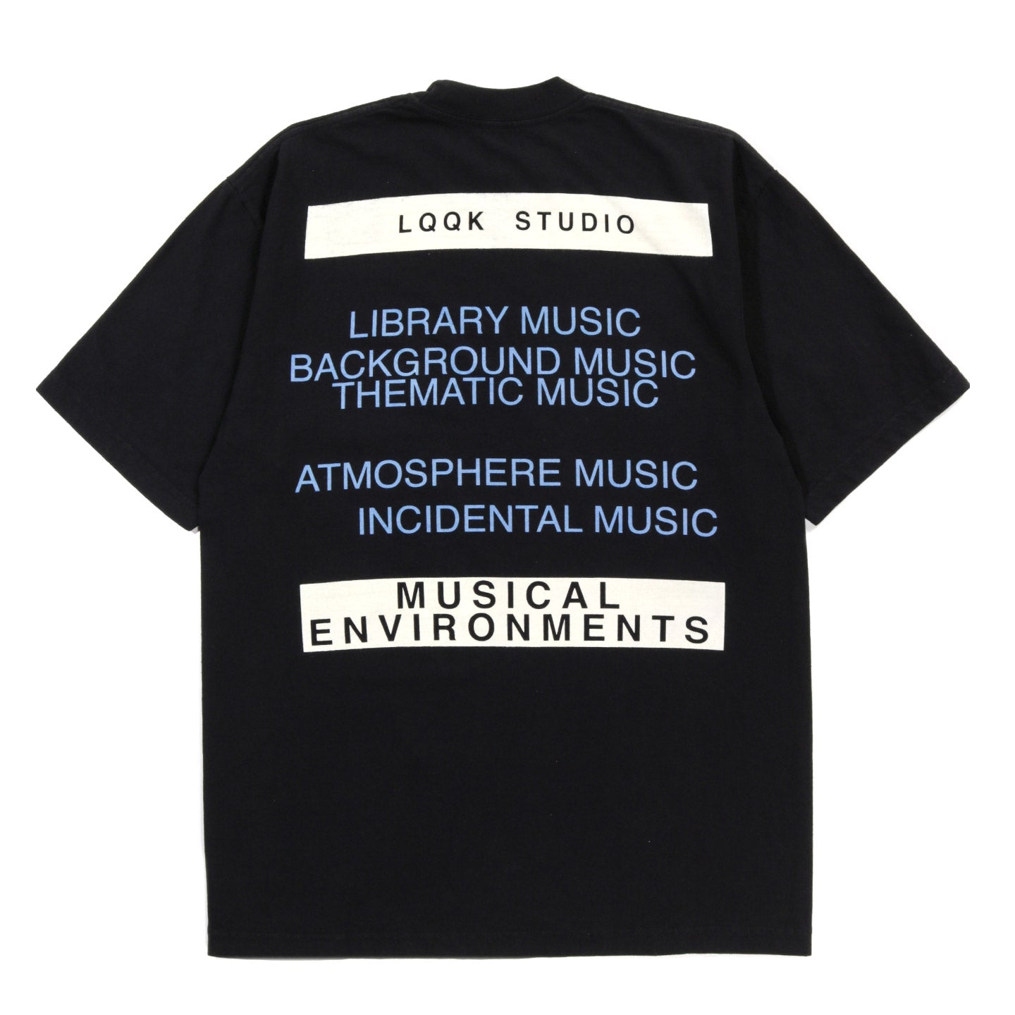 LQQK STUDIO MUSICAL ENVIRONMENTS TEE BLACK