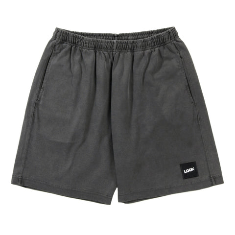 LQQK STUDIO WASHED SHORTS BLACK