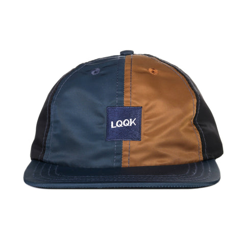 LQQK STUDIO TRI-COLOR SATIN HAT AMBER / NAVY / BLACK