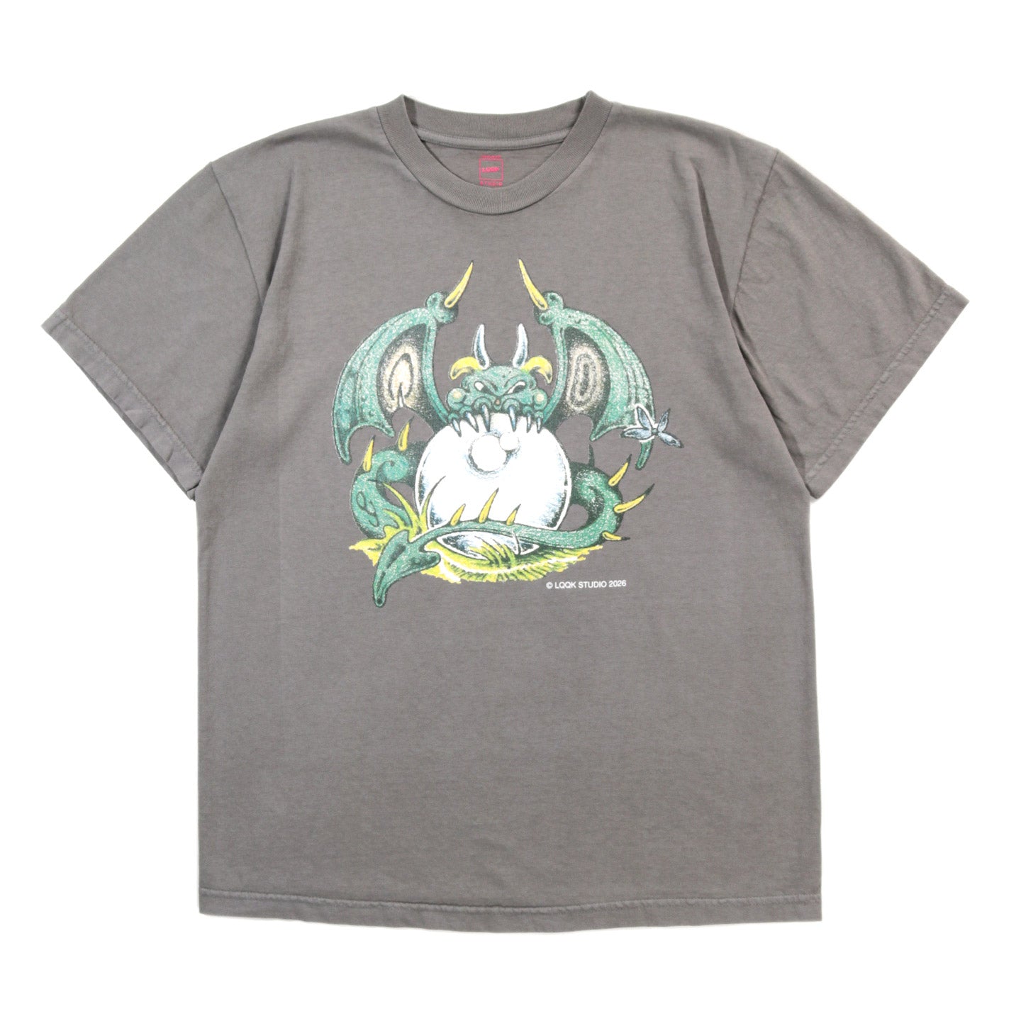LQQK STUDIO CRUEL BARB DRAGON TEE GREY