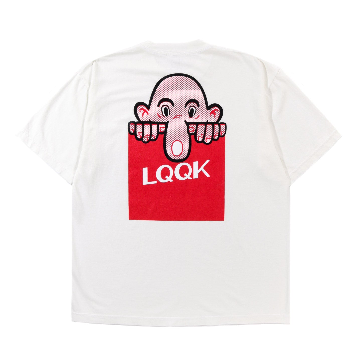 LQQK STUDIO ERIC ELMS KILROY LQQK LOGO TEE OFF-WHITE