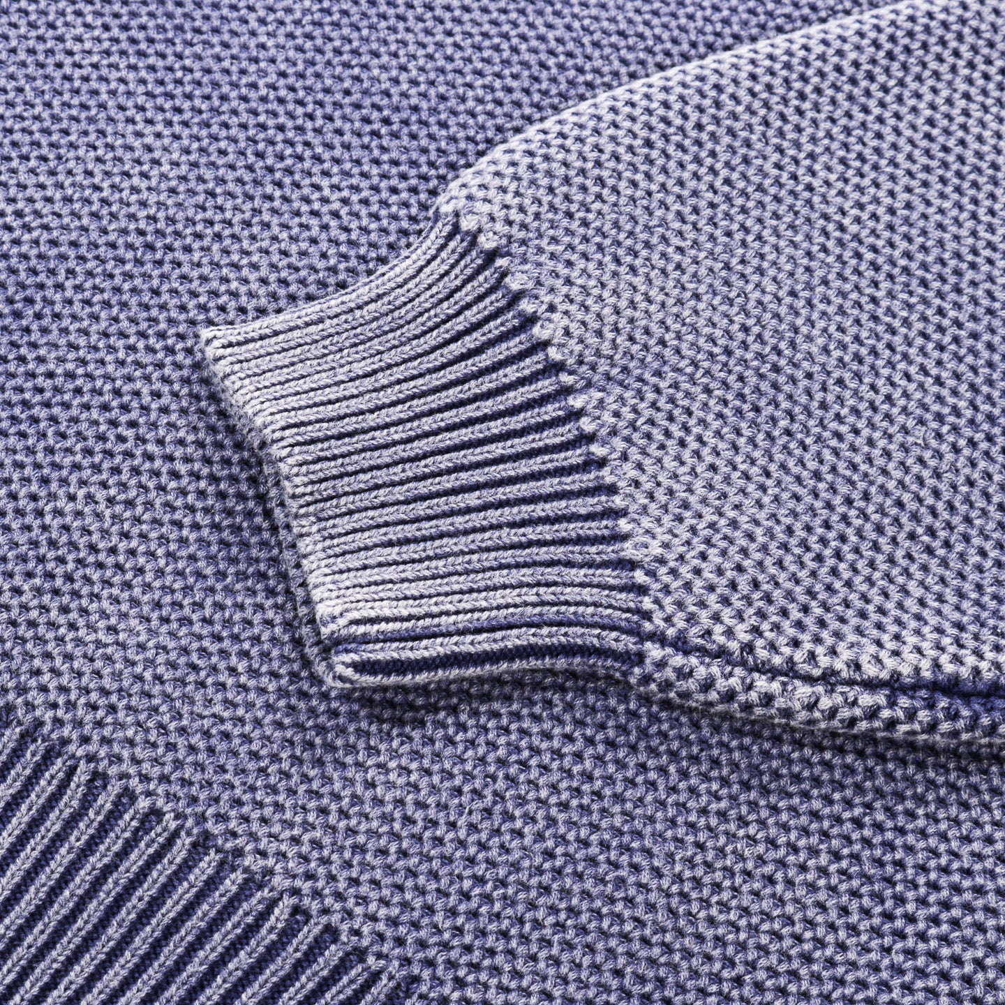 LQQK STUDIO WAFFLE KNIT SWEATER BLUE