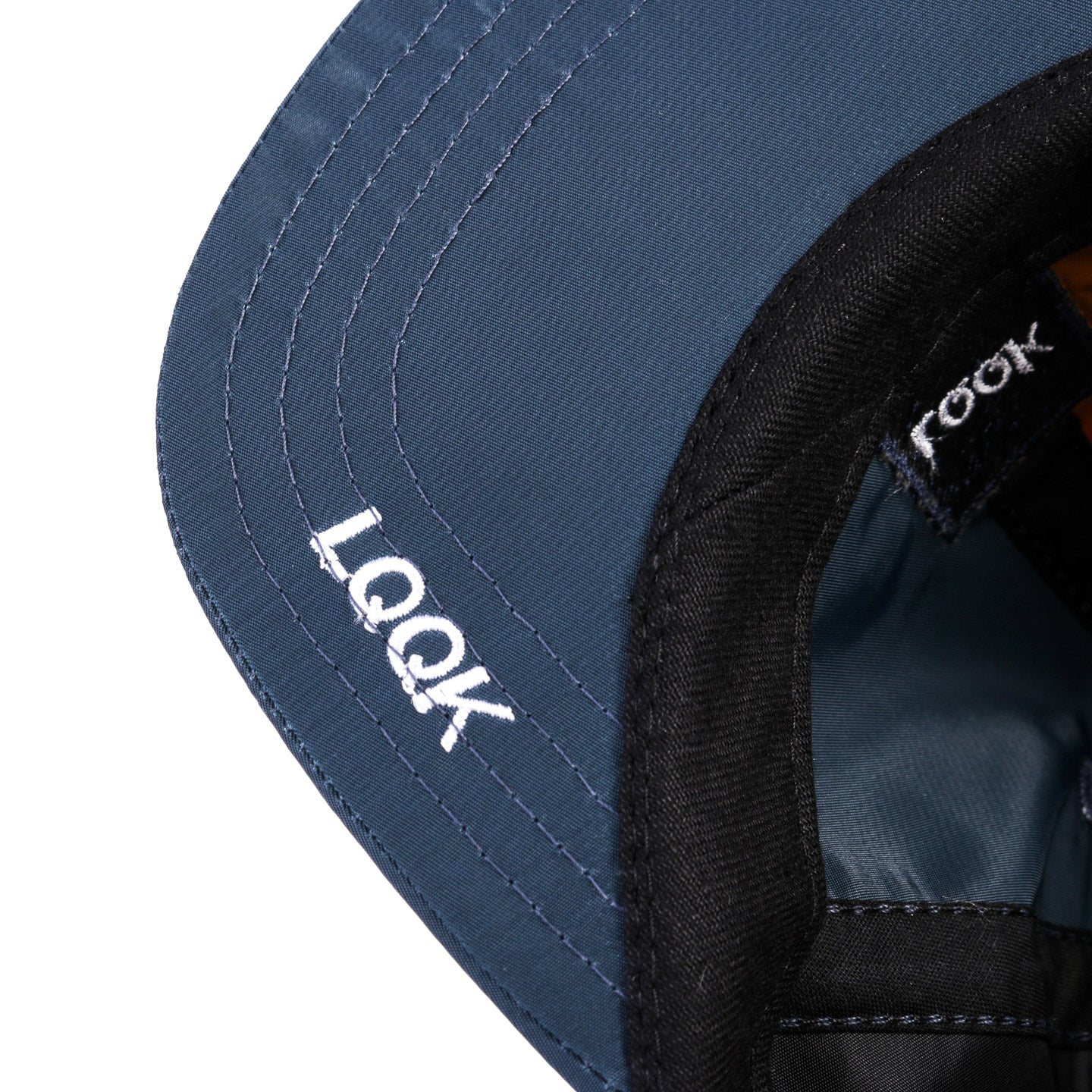 LQQK STUDIO TRI-COLOR SATIN HAT AMBER / NAVY / BLACK