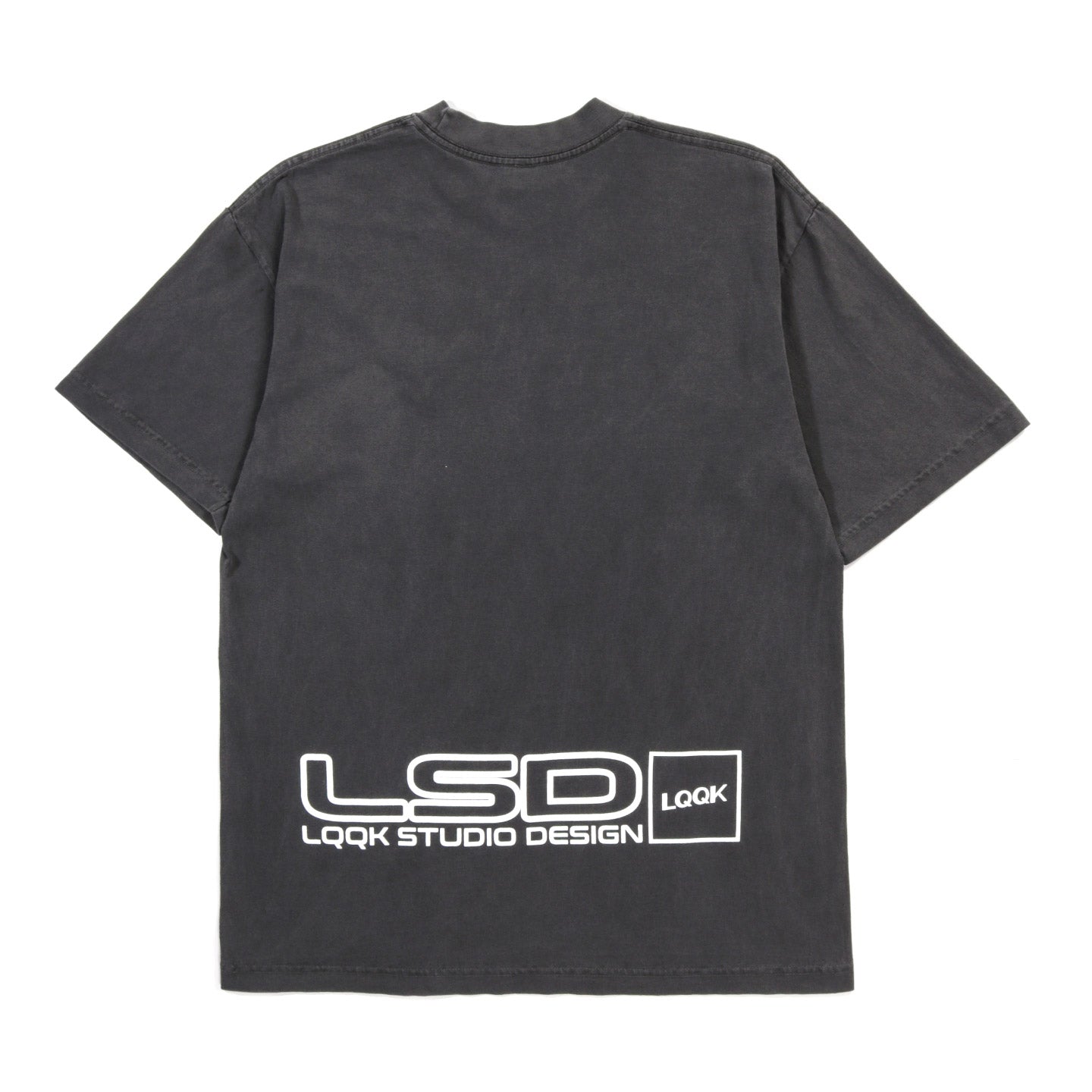 LQQK STUDIO PARTY RECEIPT TEE WASHED BLACK