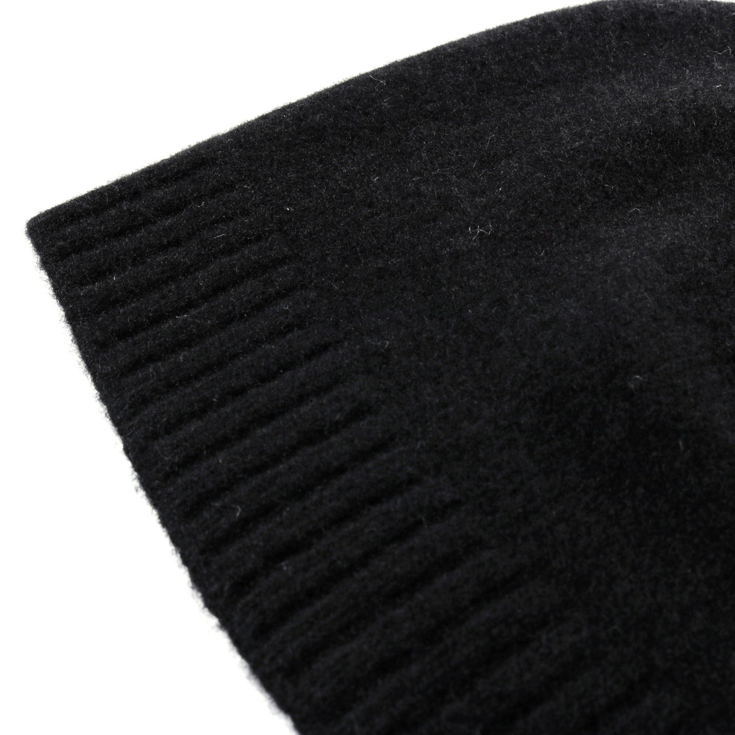 LADY WHITE CO. PHIGVEL MAKERS CASHMERE KNIT CAP BLACK