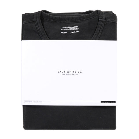 LADY WHITE CO. T-SHIRT 2-PACK PIGMENT CHARCOAL