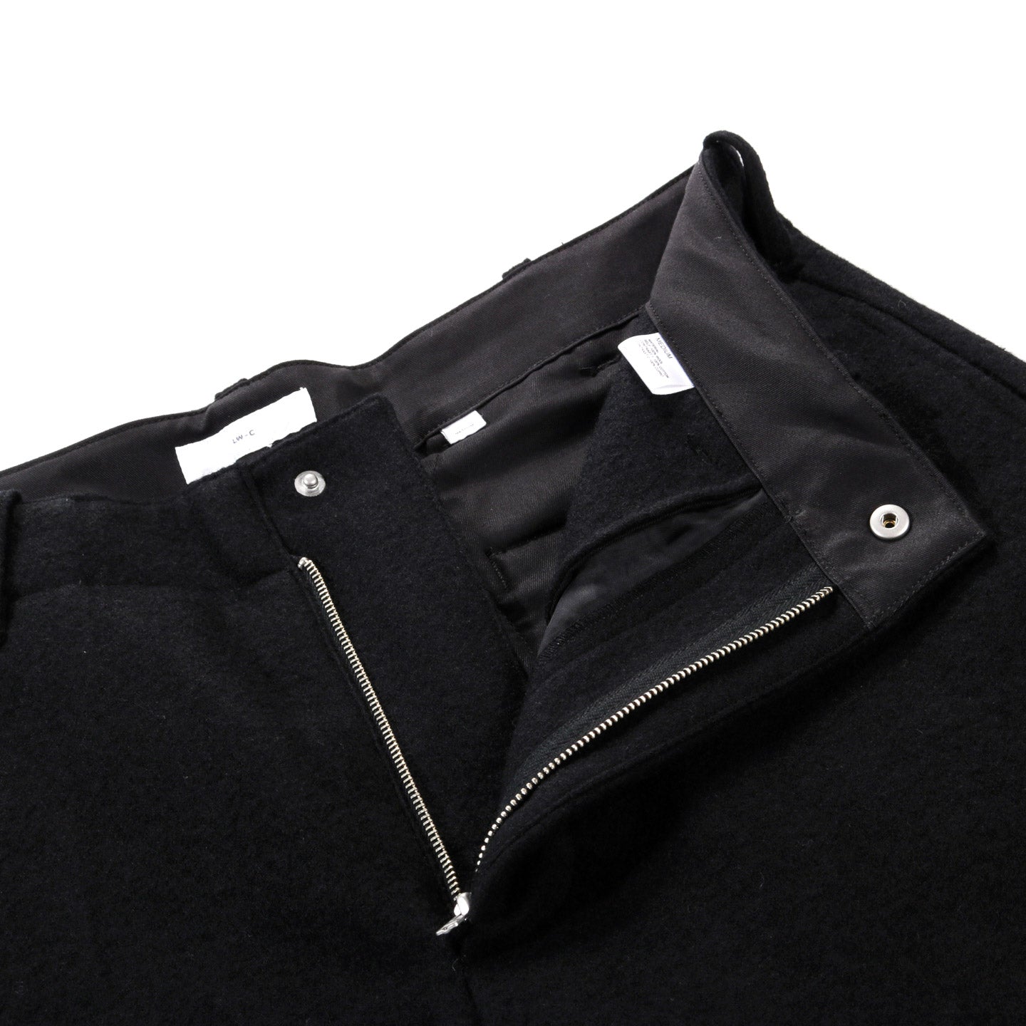 LADY WHITE CO. CRATER WOOL JERSEY PANT BLACK