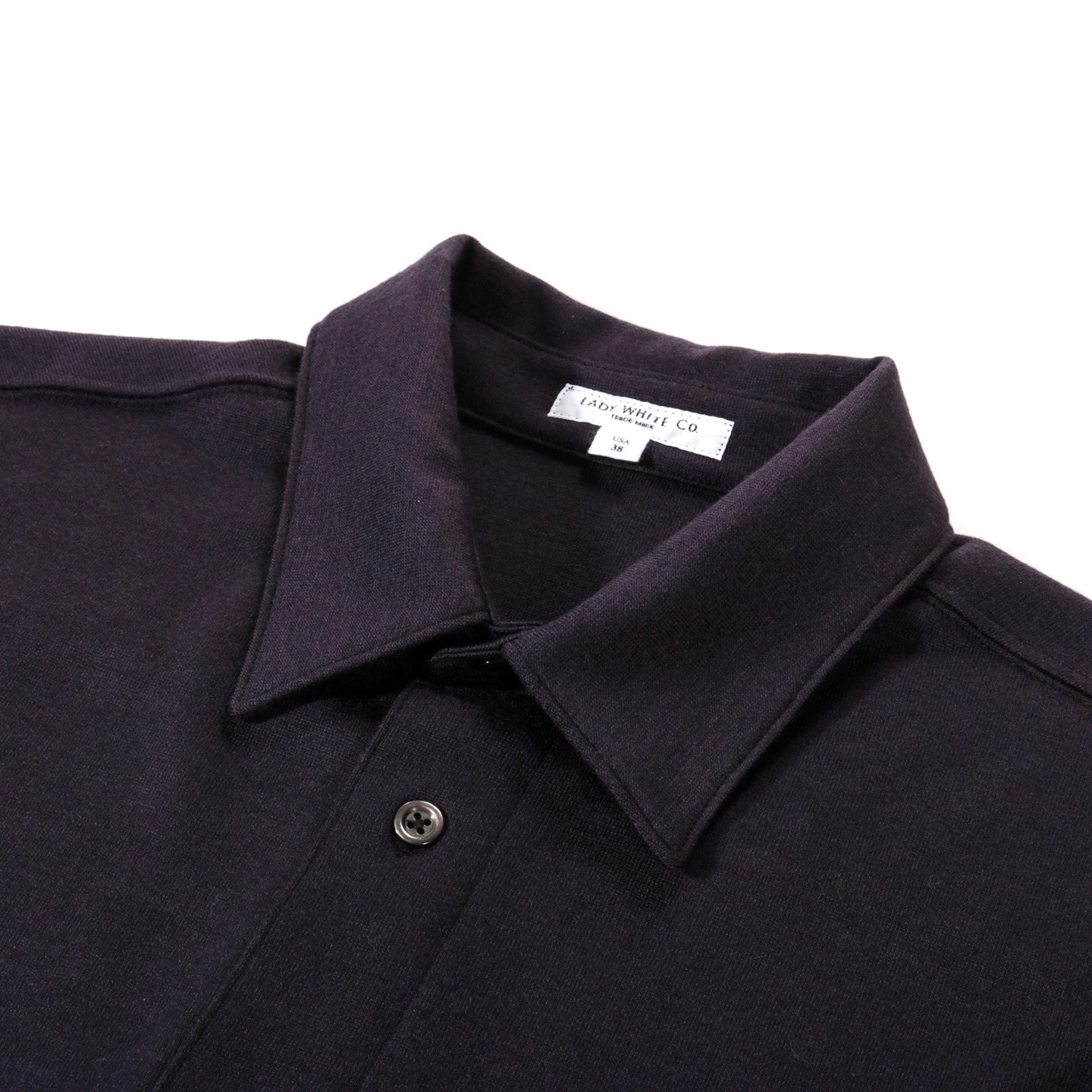 LADY WHITE CO. WOOL BUTTON UP DARK PURPLE